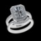 3.28 Ctw VS/SI1 Diamond 10k white Gold Engagement Ring (ALL DIAMOND ARE LAB