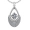 0.80 Ctw VS.SI1 (ALL DIAMOND ARE LAB GROWN ) Diamond 14k white Gold Necklac