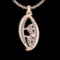 0.15 Ctw VS/SI1 Diamond 10k white Gold Pandant (ALL DIAMOND ARE LAB GROWN )