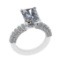 3.79 Ctw VS/SI1 Diamond 14k white Gold Engagement Ring (ALL DIAMOND ARE LAB