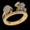 1.49 Ctw VS/SI1 Diamond 10k Yellow Gold Engagement Ring (ALL DIAMOND ARE LA