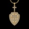 3.51 Ctw VS/SI1 Diamond 14 K Yellow Gold Necklace(ALL DIAMOND ARE LAB GROWN