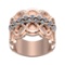 1.17 Ctw SI2/SI1 Diamond Prong Set 14k Rose Gold Engagement Ring (ALL DIAMO