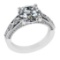 3.47 Ctw VS/SI1 Diamond 14k white Gold Engagement Ring (ALL DIAMOND ARE LAB