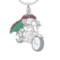 2.52 Ctw VS/SI1 Emerald ,Ruby And Diamond 14K White Gold Necklace (ALL DIAM