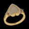 0.40 Ctw VS/SI1 Diamond 10k Yellow Gold Engagement Ring (ALL DIAMOND ARE LA