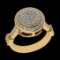 1.62 Ctw VS/SI1 Diamond 10K Yellow Gold Engagement Ring (ALL DIAMOND ARE LA