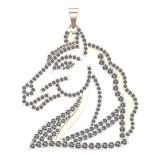 5.86 Ctw VS/SI1 Diamond 14k Rose Gold Pendant (ALL DIAMOND ARE LAB GROWN )