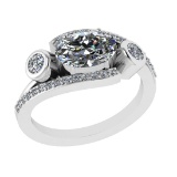 2.94 Ctw VS/SI1 Diamond 14k white Gold Engagement Ring