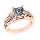 2.33 Ctw VS/SI1 Diamond 14k Rose Gold Engagement Ring