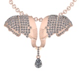 2.88 Ctw SI2/SI1 Diamond 14k Rose Gold Pendant (ALL DIAMOND ARE LAB GROWN)