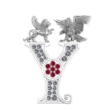 0.55 Ctw SI1/SI2 Ruby and Diamond 14k white Gold Creature themed Brooch (AL