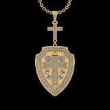 3.51 Ctw VS/SI1 Diamond 14 K Yellow Gold Necklace(ALL DIAMOND ARE LAB GROWN