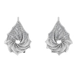 0.49 Ctw VS/SI1 Diamond 10K White Gold Stud Earrings (ALL DIAMOND ARE LAB G