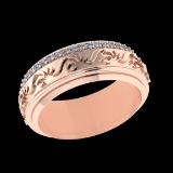 0.36 Ctw VS/SI1 Diamond 10K Rose Gold Eternity Ring (ALL DIAMOND ARE LAB GR