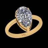 2.50 Ctw VS/SI1 Diamond Style 14 K Yellow Gold Solitaire Ring (ALL DIAMOND