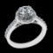 1.94 Ctw VS/SI1 Diamond Prong Set 18k white Gold Engagement Ring (ALL DIAMO