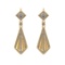 2.11 Ctw VS/SI1 Diamond 14k Yellow Gold Dangle Earrings (ALL DIAMOND ARE LA