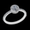 1.21 Ctw VS/SI1 Diamond Prong Set 18k white Gold Engagement Ring (ALL DIAMO