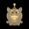 5.15 Ctw SI1/SI2Diamond Prong Set 10k Yellow Gold Creature Pendant(ALL DIAM