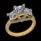4.58 Ctw SI1/SI2 Diamond 10k Yellow Gold Engagement Ring (ALL DIAMOND ARE L