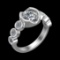 2.66 Ctw VS/SI1 Diamond 10k white Gold Engagement Ring (ALL DIAMOND ARE LAB