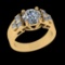 2.66 Ctw VS/SI1 Diamond 10k Yellow Gold Engagement Ring (ALL DIAMOND ARE LA