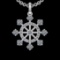 2.45 Ctw VS/SI1 Diamond 10k white Gold Christmas Theme Pandant (ALL DIAMOND