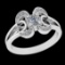 0.34 Ctw VS/SI1 Diamond Prong Set 10k white Gold Engagement Ring( (ALL DIAM