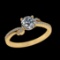 1.02 Ctw VS/SI1 Diamond Prong Set 18k Yellow Gold Engagement Ring (ALL DIAM