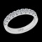 0.50 Ctw VS/SI1 Diamond Prong Set 10K White Gold Eternity Band Ring (ALL DI
