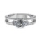 4.91 Ctw SI2/SI1 Diamond Prong Set 14k white Gold Engagement Ring (ALL DIAM