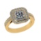 1.70 Ctw VS/SI1 Diamond 14K Yellow Gold Engagement Ring (ALL DIAMOND ARE LA