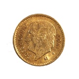 Mexico 5 Pesos Gold 1907 AU