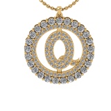 1.25 Ctw VS/SI1 Diamond 14K Yellow Gold Necklace (ALL DIAMOND ARE LAB GROWN