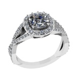 2.12 Ctw VS/SI1 Diamond 14k white Gold Engagement Ring