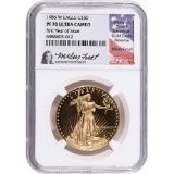 Certified Proof American Gold Eagle 1986 PF70 Frost sig.