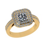 1.70 Ctw VS/SI1 Diamond 14K Yellow Gold Engagement Ring (ALL DIAMOND ARE LA