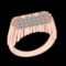 0.31 Ctw VS/SI1 Diamond 10k Rose Gold Engagement Ring (ALL DIAMOND ARE LAB