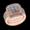 2.61 Ctw VS/SI1 Diamond Prong Set 18k Rose Gold Engagement Ring (ALL DIAMON