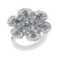 3.50 Ctw SI1/SI2 Diamond Prong Set 14k white Gold Engagement Ring (ALL DIAM