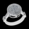 1.62 Ctw VS/SI1 Diamond 10K white Gold Engagement Ring (ALL DIAMOND ARE LAB