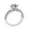 2.20 Ctw SI2/I1 Diamond Style Prong Set 18K White Gold Engagement Wedding R