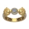 41.73 Ctw VS/SI1 Diamond 14k Yellow Gold Creature Theme lion Bracelet Bangl