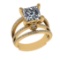 2.70 Ctw VS/SI1 Diamond 14k Yellow Gold Engagement Ring (ALL DIAMOND ARE LA
