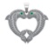 2.50 Ctw VS/SI1 Diamond 14k white Gold Fish Pendant (ALL DIAMOND ARE LAB GR