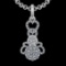 0.51 Ctw VS/SI1 Diamond 10k white Gold Christmas Theme Pandant (ALL DIAMOND