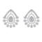 2.84 Ctw VS/SI1 Diamond Prong Set 14k white Gold Stud Earrings (ALL DIAMOND