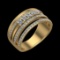 1.07 Ctw VS/SI1 Diamond 10k Yellow Gold Engagement Ring (ALL DIAMOND ARE LA