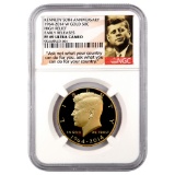 Certified 2014-W 50th Anniversary Kennedy Half Dollar Gold PF69 NGC Early R
